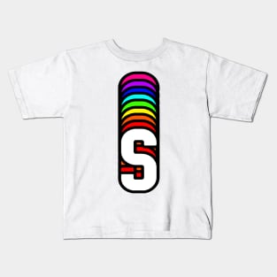 Rainbow Letter, S Kids T-Shirt